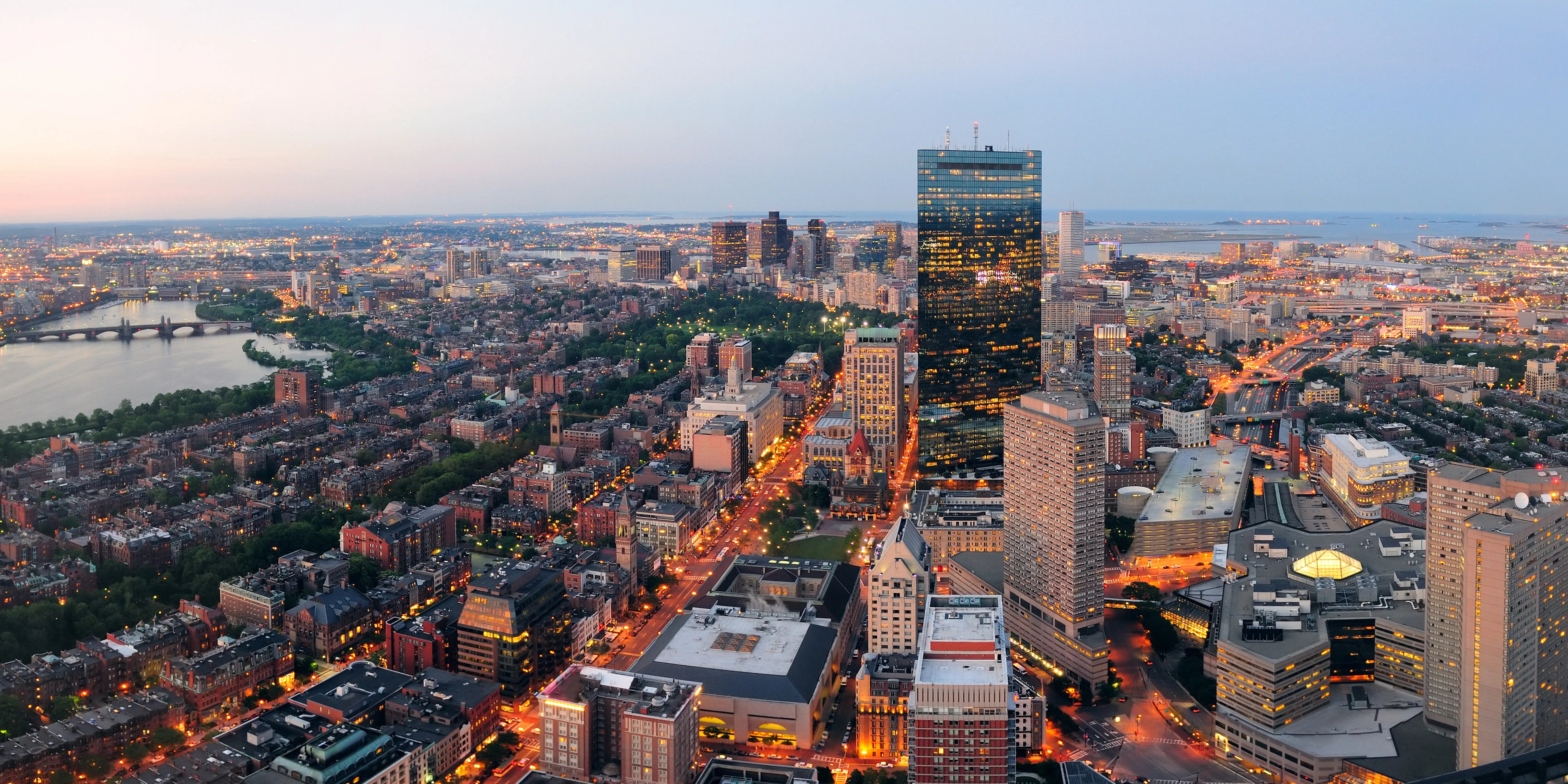 Aussicht auf die Stadt Boston