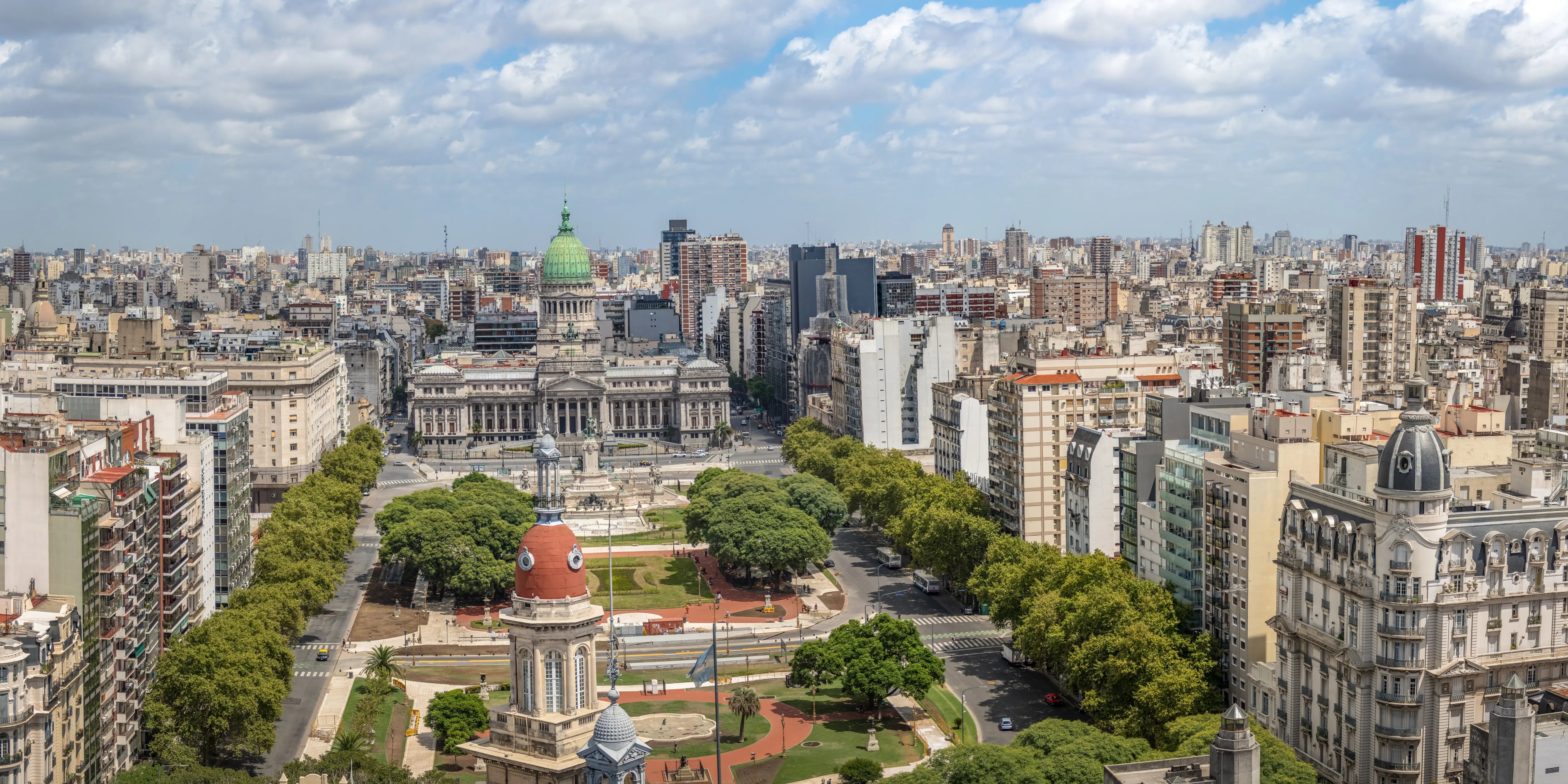 Der Zentrum der Stadt Buenos Aires 