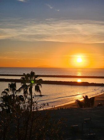 Sonnenuntergang in Kalifornien, Long Beach.